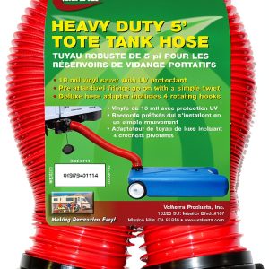 RV Sewer Hose Valterra Vinyl 5ft Red Hose-0