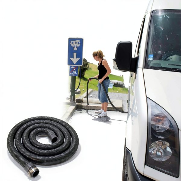 MytheeTale RV Sewer Hose 28ft Black Plastic-5