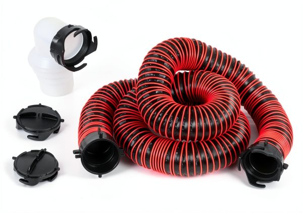 LITBM RV Sewer Hose 24mil TPE Red 20FT Heavy Duty-3