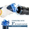 DUMPMAN RV Sewer Hose 3FT Blue PVC TPE-2