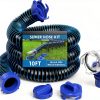 RV Sewer Hose DUMPMAN TPE 10ft Flexible Drain-0