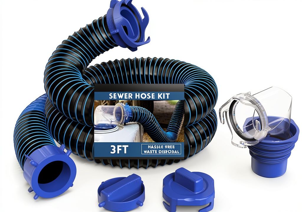 DUMPMAN RV sewer hose in use