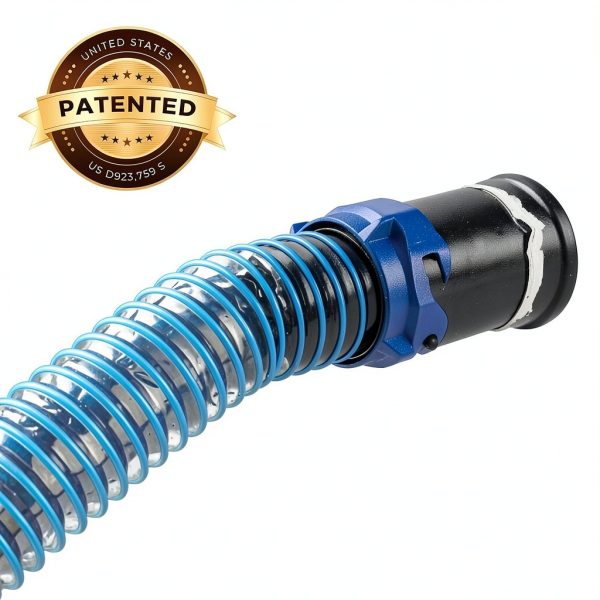 DUMPMAN RV Sewer Hose 3FT Blue PVC TPE-6