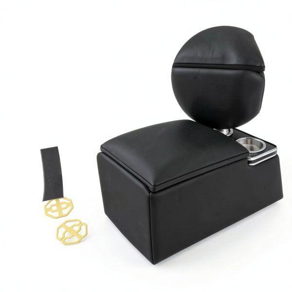 Universal Seat Organizer HHGKPVX Leather Bench Console SFX Black-3