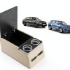 CRMDF Rear Bench Seat Console Organizer with Cup Holders QMJGH028-4