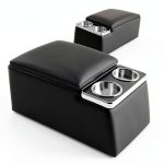 Universal Seat Organizer HHGKPVX Leather Bench Console SFX Black-0
