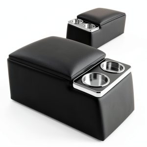 Universal Seat Organizer HHGKPVX Leather Bench Console SFX Black-0
