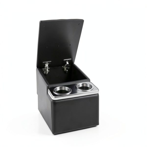 Universal Seat Organizer HHGKPVX Leather Bench Console SFX Black-1