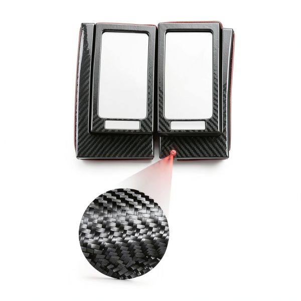 Toyota Tundra carbon fiber console trim Fobren 3D Scratch Resistant-4
