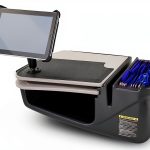 AutoExec Desk with Grip Surface and Pullout Tablet Mount AUE10004-0