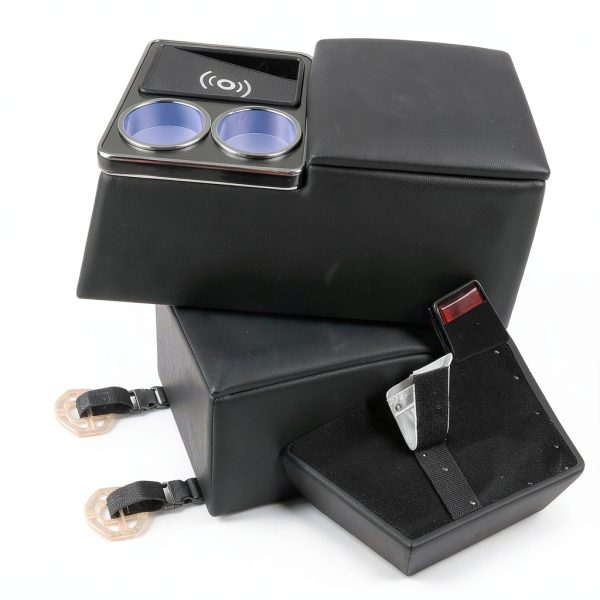 Console Organizer QBselecar with Fast Wireless Charging AB-1065D-QB-5