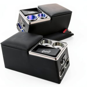 Console Organizer QBselecar with Fast Wireless Charging AB-1065D-QB-0