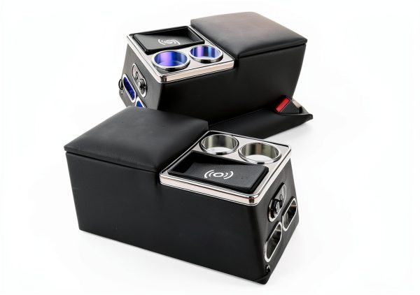Console Organizer QBselecar with Fast Wireless Charging AB-1065D-QB-0