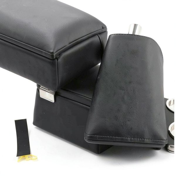 Universal Seat Organizer HHGKPVX Leather Bench Console SFX Black-4
