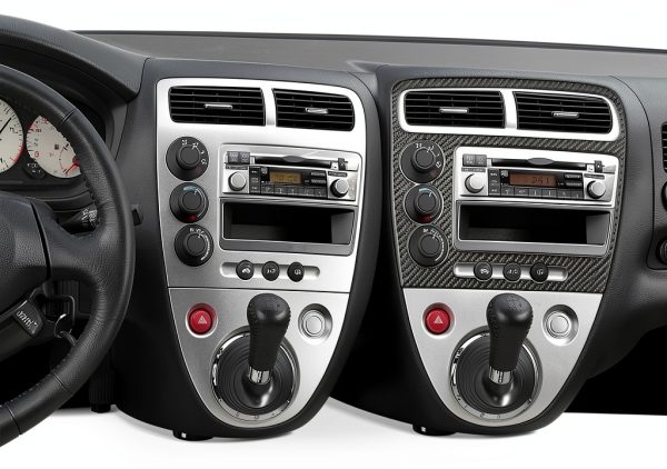 Winterwell Carbon Fiber Bench Seat Console for Honda Civic Si-2