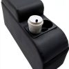 LOOYE Jeep CJ5 CJ7 Seat Console Black with Storage and Cup Holders-2