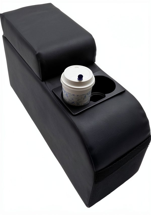 LOOYE Jeep CJ5 CJ7 Seat Console Black with Storage and Cup Holders-2