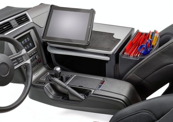 AutoExec Desk with Grip Surface and Pullout Tablet Mount AUE10004-3