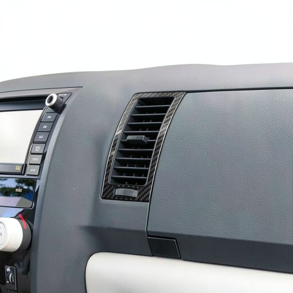 Toyota Tundra Seat Console Carbon Fiber Trim Fobren FTTT-010 Black-2