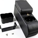 LOOYE Jeep CJ5 CJ7 Seat Console Black with Storage and Cup Holders-0