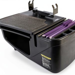 Car Desk AutoExec GripMaster Black with Built‑In Printer Stand-0