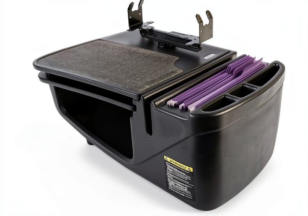 Car Desk AutoExec GripMaster Black with Built‑In Printer Stand-0