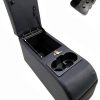 LOOYE Jeep CJ5 CJ7 Seat Console Black with Storage and Cup Holders-1