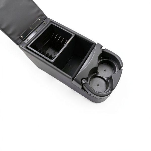 Universal Truck Bench Seat Console with Cup Holders Grey by LOOYE-2
