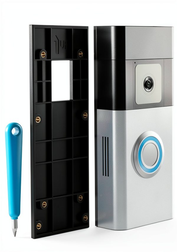 Mamerry No-Drill Doorbell Camera Mount – Bracket for Doorbell 1‑4-0