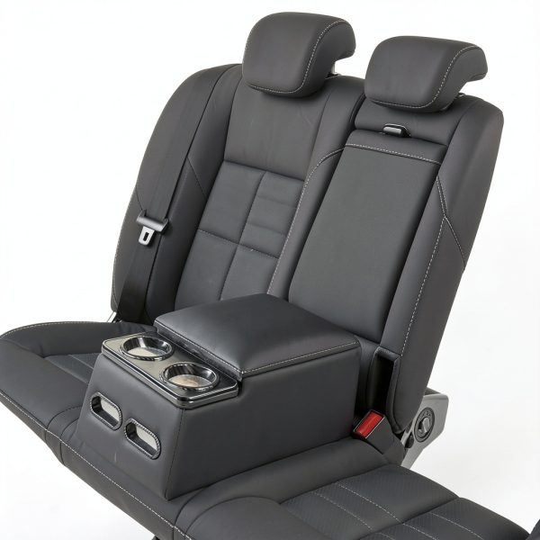 Car Center Console AceRide Universal Rear Bench Organizer Carbon Fibre-1