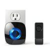 Wireless Doorbell PHYSEN Home Kit 58 Melodies 1300ft Waterproof Black-7
