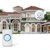 TECKNET Wireless Doorbell, Door Bell 0-120dB, 1300 ft Wireless Range, IP65 Waterproof Classroom Doorbells, 60 Chimes & 5 Volume Levels, RGB Light for Home Kid Room Office Hearing Impaired-2