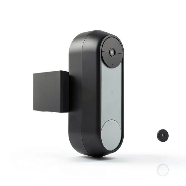 Wasserstein Anti-Theft Mount for Google Nest Doorbell No Drill Black-0