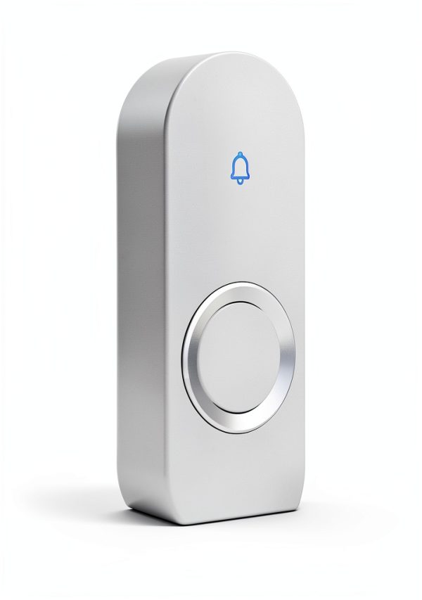 AIDA Lighted Wireless Doorbell for Home, Waterproof Battery Doorbell Wireless 1,000ft Range, 5 Volume Levels with 58 Doorbell Chimes & LED Flash (White, Doorbell with 2 Buttons & 1 Receiver)-7