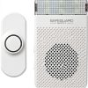 Plug In Doorbell - Safeguard Supply Dependable 3/4 Mile Long Range Wireless Doorbell - Adjustable Volume to 90dB- Deaf & Hearing Impaired Doorbell Mode Flashing Strobe Light-2