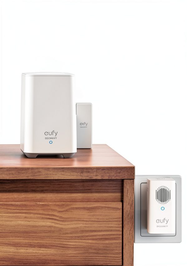 eufy Security Video Doorbell Add-on Chime 2K Battery White Outdoor-1