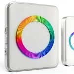 TECKNET Wireless Doorbell, Door Bell 0-120dB, 1300 ft Wireless Range, IP65 Waterproof Classroom Doorbells, 60 Chimes & 5 Volume Levels, RGB Light for Home Kid Room Office Hearing Impaired-0