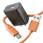 Fast Charger Cable for Ring Video Doorbell 2/3/4, Orange USB Power-0