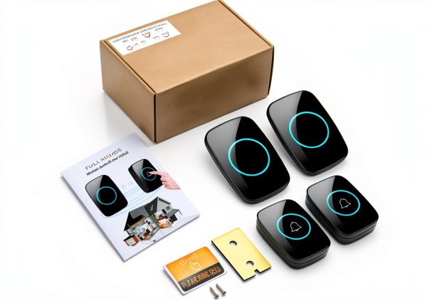 Wireless Doorbell Full House Waterproof Kit 1000ft Range 2 Button-6