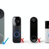 Wasserstein Anti-Theft Mount for Google Nest Doorbell No Drill Black-5