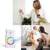 TECKNET Wireless Doorbell, Door Bell 0-120dB, 1300 ft Wireless Range, IP65 Waterproof Classroom Doorbells, 60 Chimes & 5 Volume Levels, RGB Light for Home Kid Room Office Hearing Impaired-6