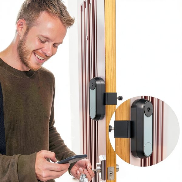 Wasserstein Anti-Theft Mount for Google Nest Doorbell No Drill Black-3