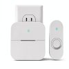 AIDA Lighted Wireless Doorbell for Home, Waterproof Battery Doorbell Wireless 1,000ft Range, 5 Volume Levels with 58 Doorbell Chimes & LED Flash (White, Doorbell with 2 Buttons & 1 Receiver)-5