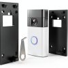 No-Drill Doorbell Mount for All-new Battery Doorbell (2024 Release), Strong Adhesive Doorbell Mounting Plate Holder Bracket Accessories for Apartment Rentals Office-0