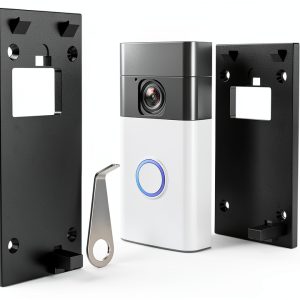 No-Drill Doorbell Mount for All-new Battery Doorbell (2024 Release), Strong Adhesive Doorbell Mounting Plate Holder Bracket Accessories for Apartment Rentals Office-0