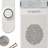 Plug In Doorbell - Safeguard Supply Dependable 3/4 Mile Long Range Wireless Doorbell - Adjustable Volume to 90dB- Deaf & Hearing Impaired Doorbell Mode Flashing Strobe Light-1