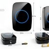 Wireless Doorbell Full House Waterproof Kit 1000ft Range 2 Button-5