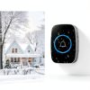 Wireless Doorbell, FullHouse Waterproof Door Bell Kit, Distinguish Front and Rear Doors, Over 1000 feet Range and 60 Chime, 5 Levels Volume and LED Flash, for Home Office Classroom-2