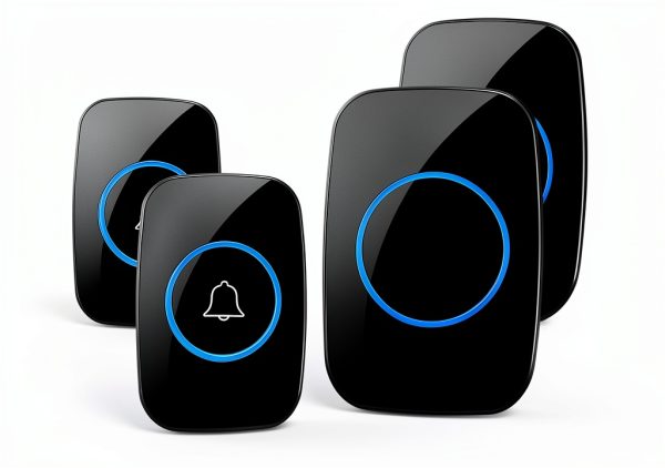 Wireless Doorbell Full House Waterproof Kit 1000ft Range 2 Button-0